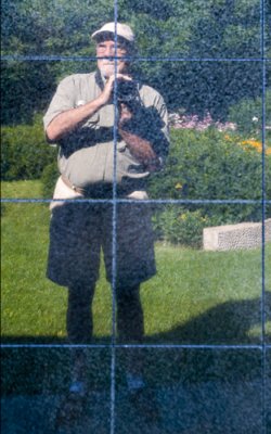 Self portrait of a granite wall, Lake Forest, IL