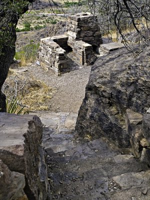 Steps leading to cooking and picnic area