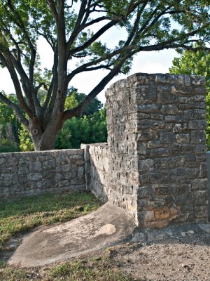 Original entry gate stone work