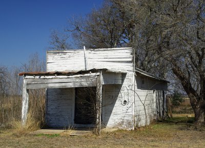 White building, Martindale, Texas