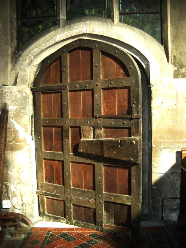 Church door, Winchcombe, Gloucestershire