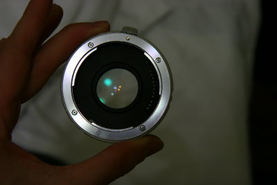 White Tamron SP 1.4X Teleconvertor d