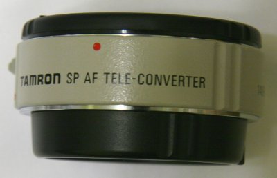 White Tamron SP 1.4X Teleconvertor