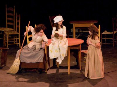 Mme. Thenardier, young Eponine, young Cosette