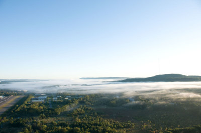 Morning fog over Connecticut