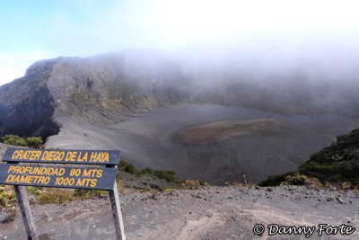 Irazu Volcano, Secondary Crater