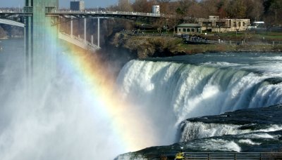 Rainbow over American falls
