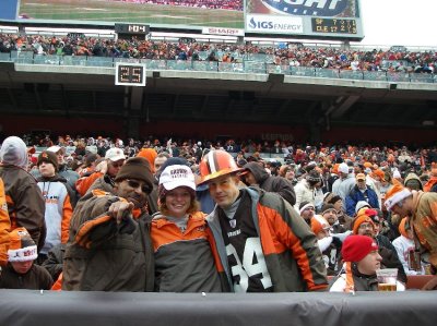 In the FRONT ROW of the Dawg Pound!