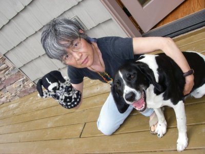 Michiko and Lucy and mini-lucy