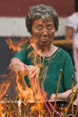 Devotion at the Lama Temple - Beijing