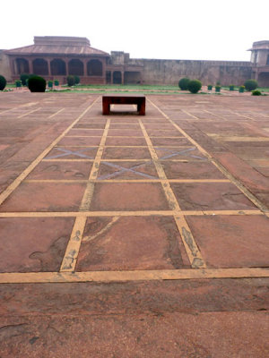 Pachisi Court, where Akbar played pachisi using cortesans as game pieces