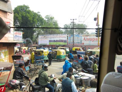 Traffic jam in Agra