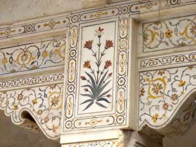 Pietra dura (slivers of precious and semi-precious stones inlaid into marble)