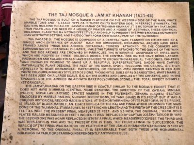 History of the Taj Mosque