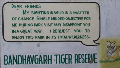 Bandhavgarh entry sign