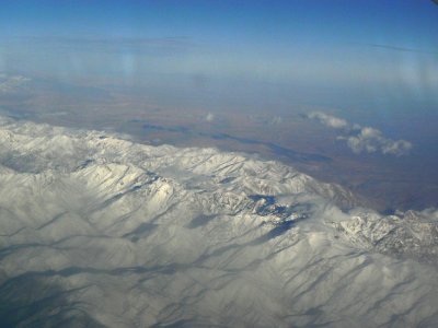 High Atlas Mountains from the plane