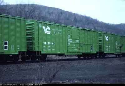 HO Virginia Central boxcar decals for sale 