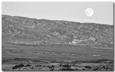 Moon over Stovepipe Wells