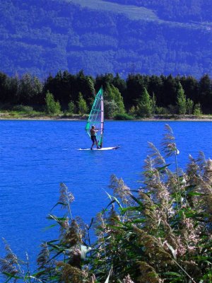 Windsurfing in French Alps