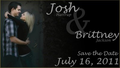 Josh and Britt, save the date magnet