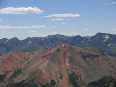 colorful mountains from Imogene