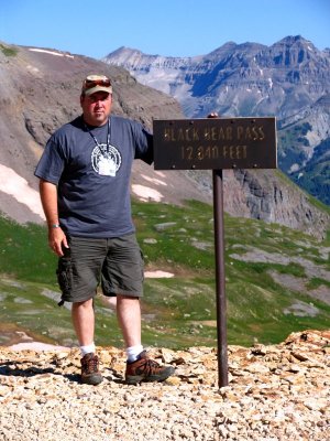 Brock at Black Bear Pass summit