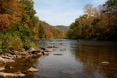 Pale Reflection on Early Fall Gauley River tb1111oer.jpg