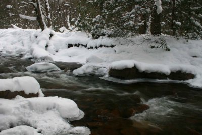 Wintry North Fork Stream and Woods Scene tb1210wrx.jpg