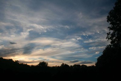 Evening Sky with Subtle Clouds and Dark Ridgeline tb0909csx.jpg