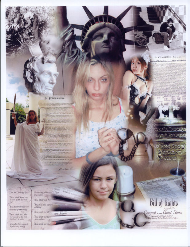 Human Trafficking collage