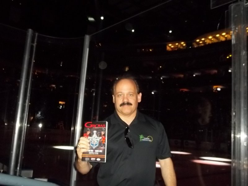 Marc Gagnon at Panthers game