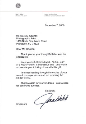 Jack Welch letter