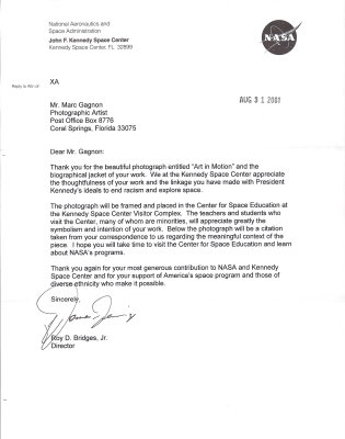 NASA letter