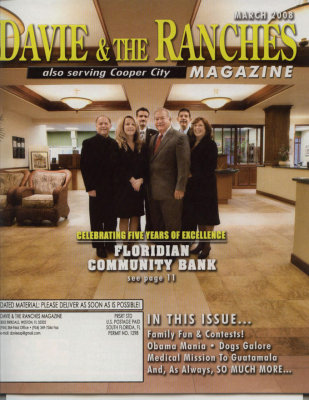 Davie at the Ranches Magazine with Gagnon on the cover