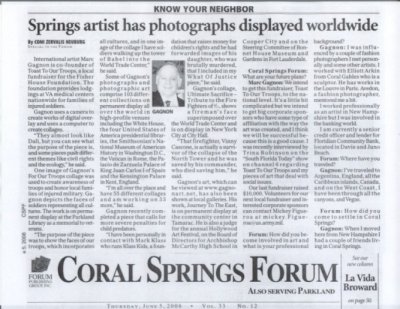 Coral Springs Forum Publishing feature