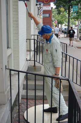 Norman Rockwell character in Bennington, VT