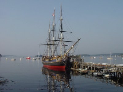 Clipper Ship in Booth Bay Harbor, ME