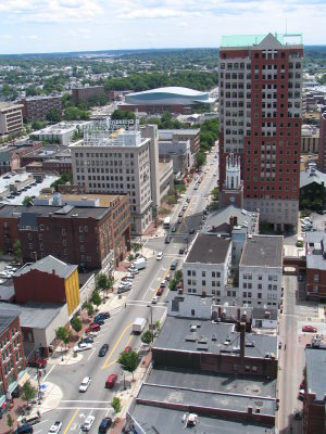 Down Town Manchester NH from NH Center