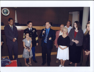 Veteran's Proclamation at the City Commison in Parkland, FL
