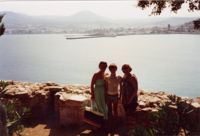 Kusadasi, 1987, Mother, me and aunt Sakire