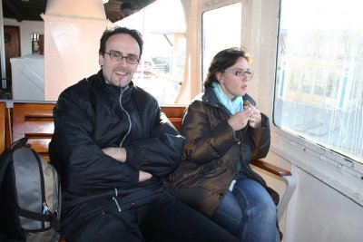 Benneth and Beatris 073.jpg In the Boat towards Bosphorus