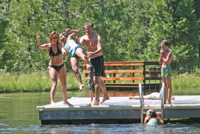 Tossing Vanessa into the lake
