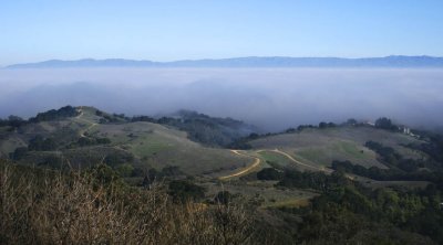 Nebel-Meer over Silicon Valley