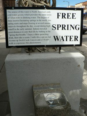 Flowing foutain in Afton