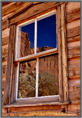 A moon in the window