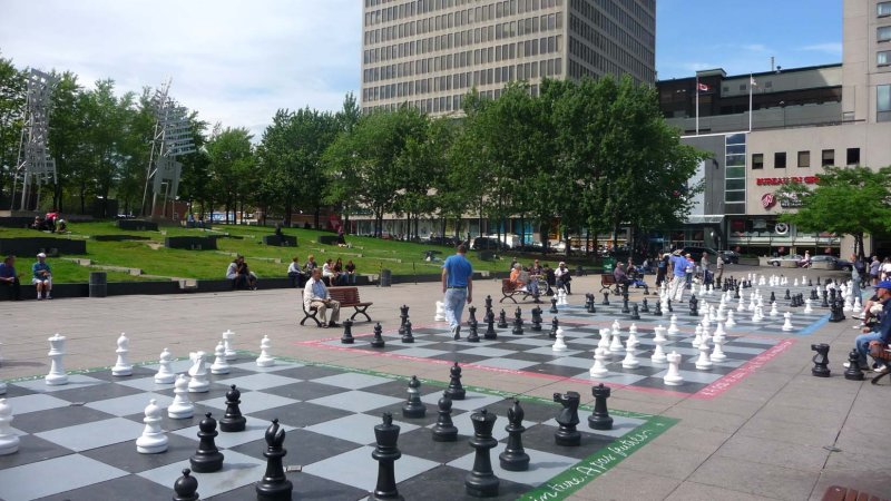 Ive seen people playing chess in the park before, but never on this scale!