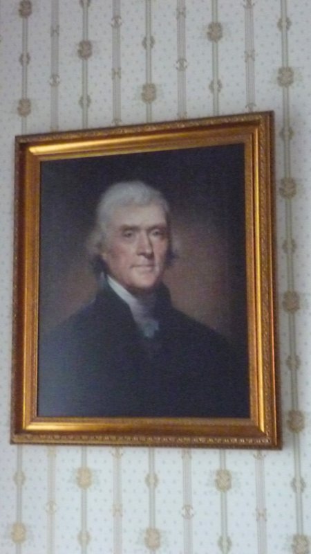 The portrait of Thomas Jefferson in the Formal Parlor must have added gravitas to the political discussions there!