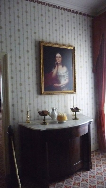 Breakfast Room portrait of Mary Singleton McDuffy Hampton, the niece of the wife of Van Burens oldest son, Abraham.