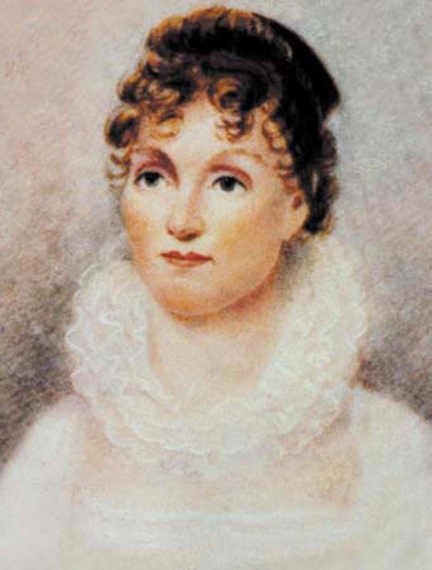 Hannah Van Buren as a young women. She died at age 35 of tuberculosis. Painting is now part of the Granger Collection, New York.