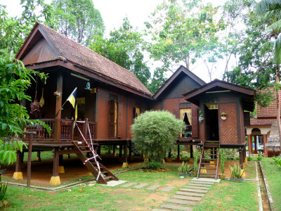 At Taman Mini Malaysia & Mini Asean, there are models of traditional Malaysian houses.